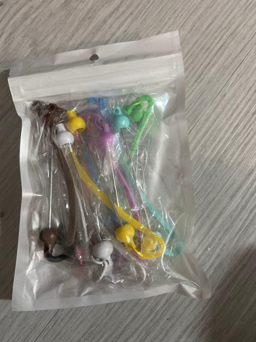 10 piece plastic beadable bookmarks assorted colors